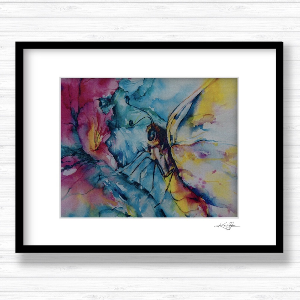 Butterfly Art print In 11 x 14 mat